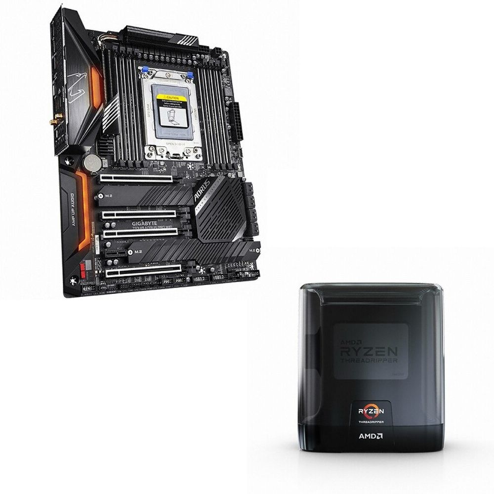GIGABYTE 기가바이트 GIGABYTE TRX40 AORUS PRO WiFi 메인보드+Ryzen ThreadRipper 3970X CPU 번들