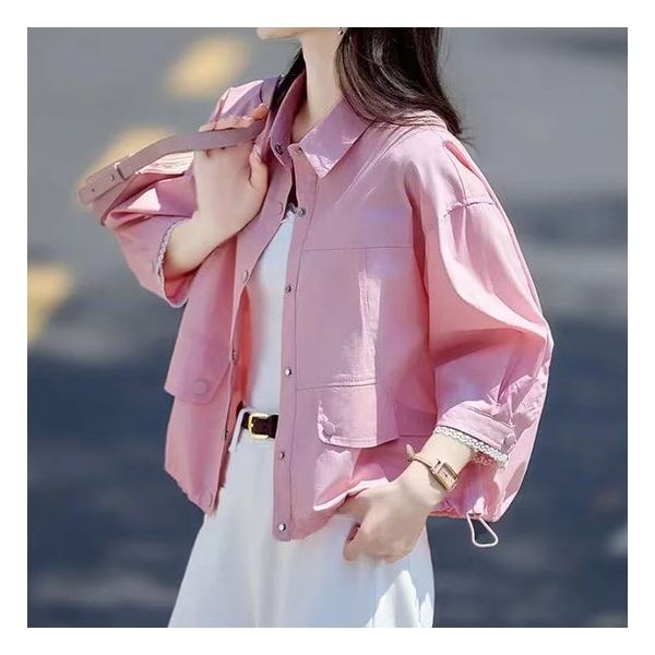 블랙퀸 블랙퀸 마감할인 퍼크린 레이스소매 루즈핏 자켓 blk003549