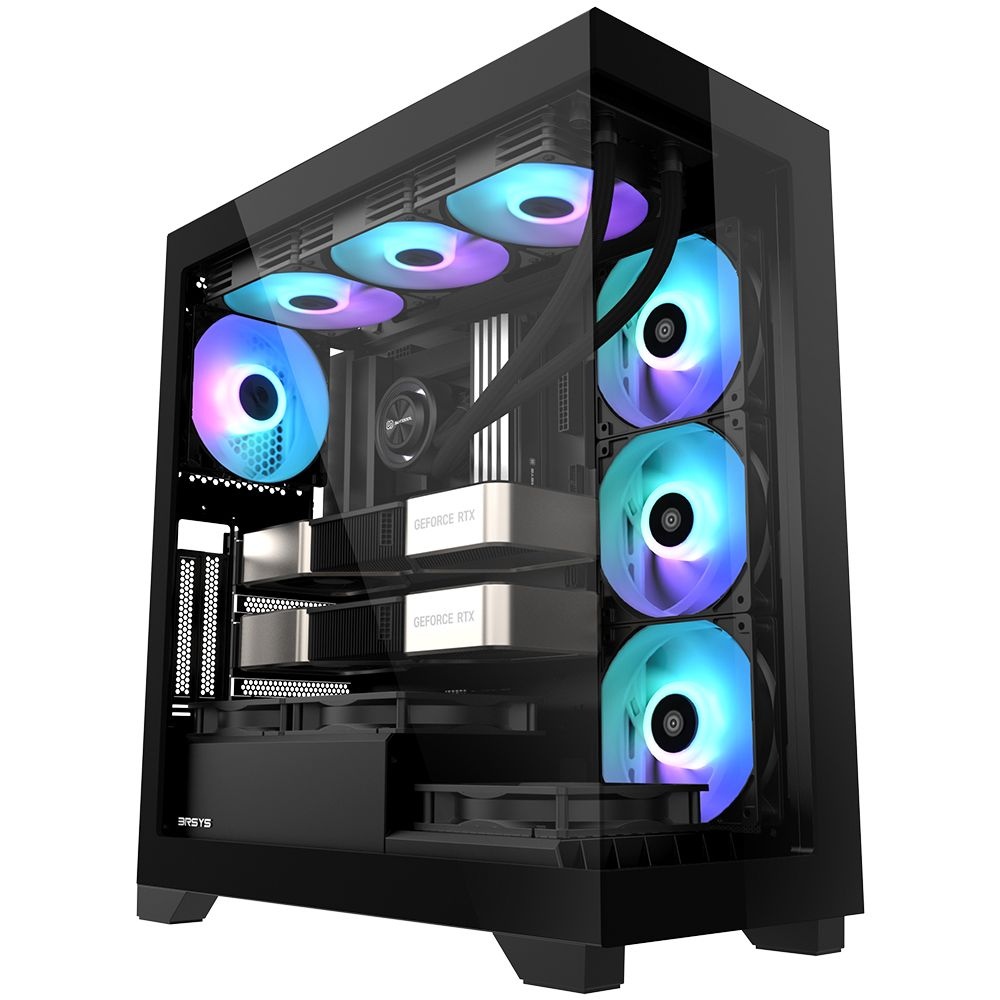 3RSYS 3RSYS K400 리버스 데스크탑 PC케이스 블랙