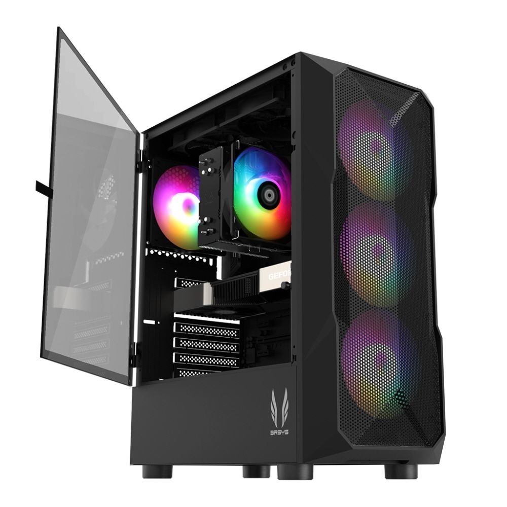 3RSYS R200 데스크탑 PC케이스 블랙