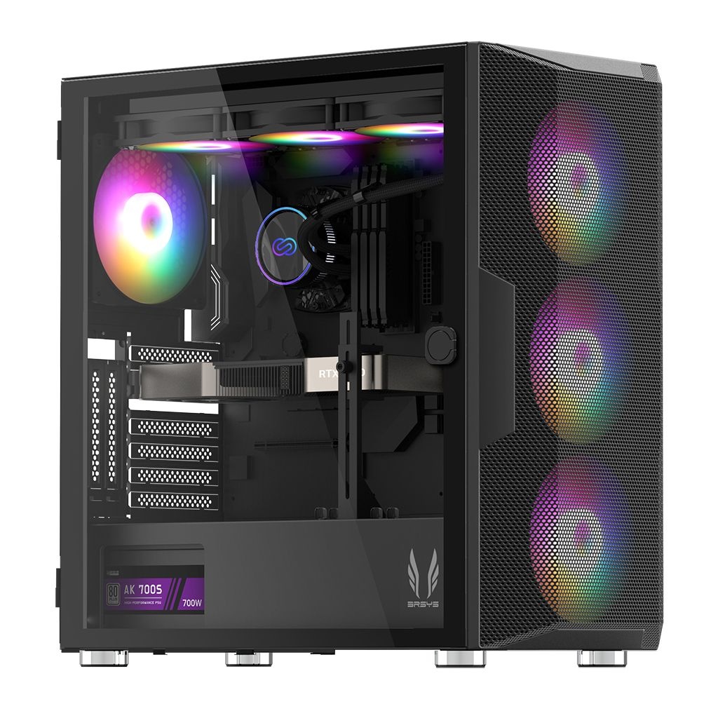 3RSYS L600 데스크탑 PC케이스 블랙