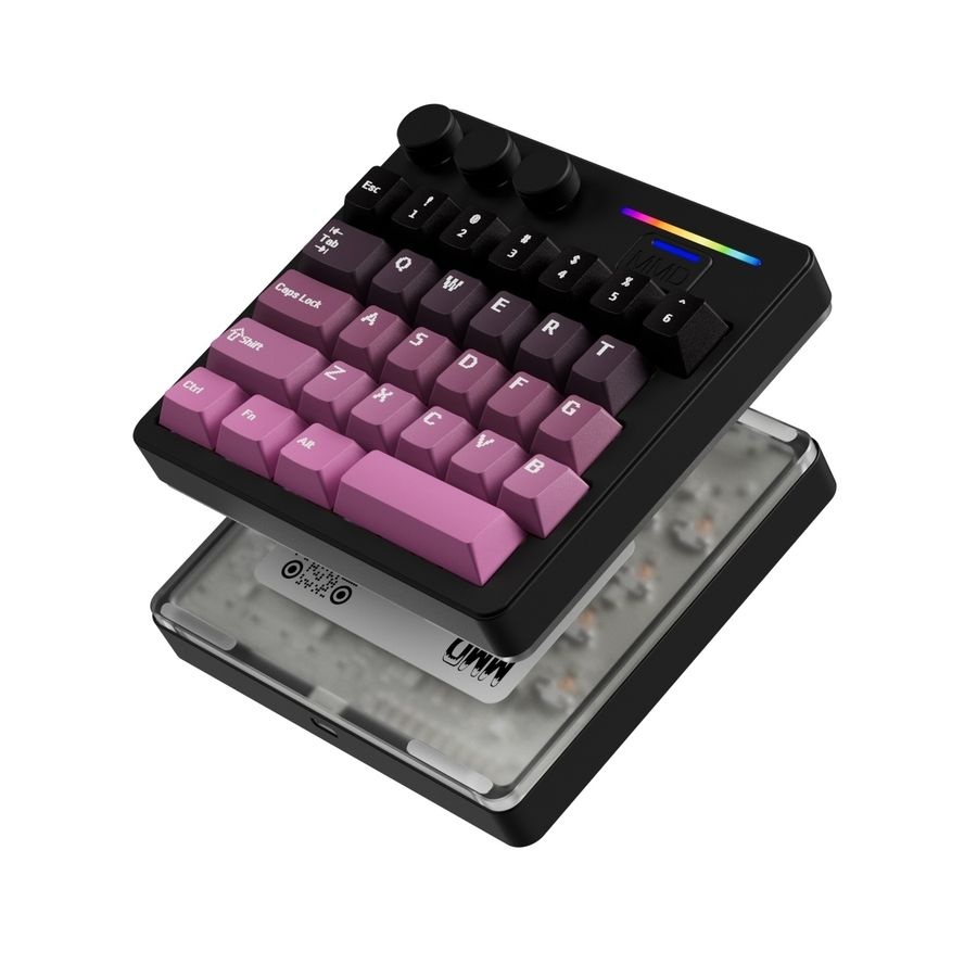 [해외] MMD KM-29 한손 무선 기계식 알루미늄 키보드 디자이너 포토샵 영상 편집