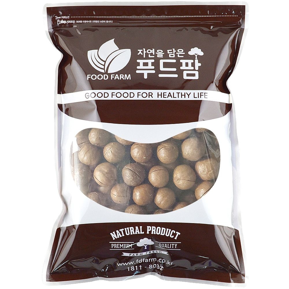 [오늘출발] 푸드팜 껍질 마카다미아 1kg 까먹는 통 마카다미아