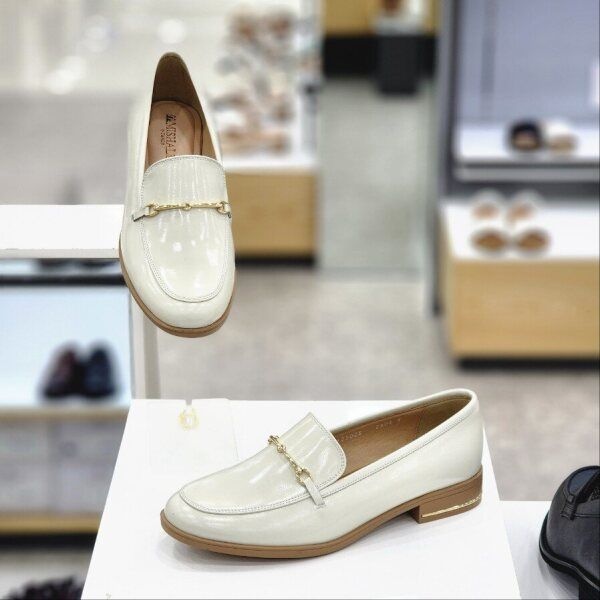 [탠디 (패플)] [탠디]TD125028ATD 여성 3cm 심플 골드장식 로퍼 아이보리_JK