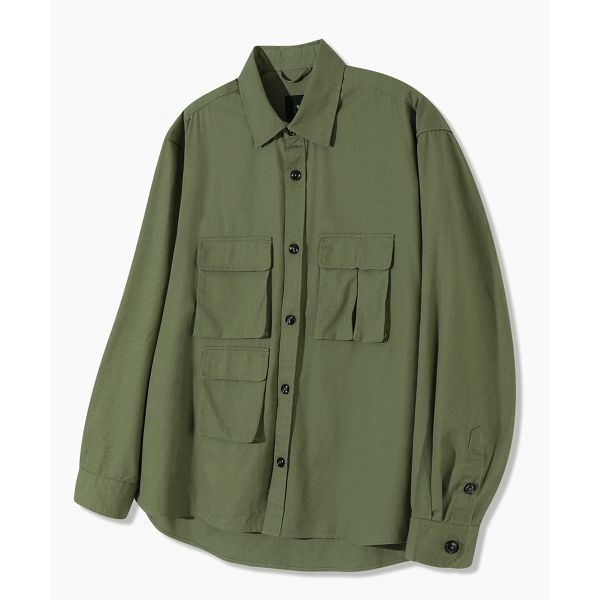 디미트리 블랙 DIMITRI BLACK 유틸리티 워크 셔츠_올리브 551199