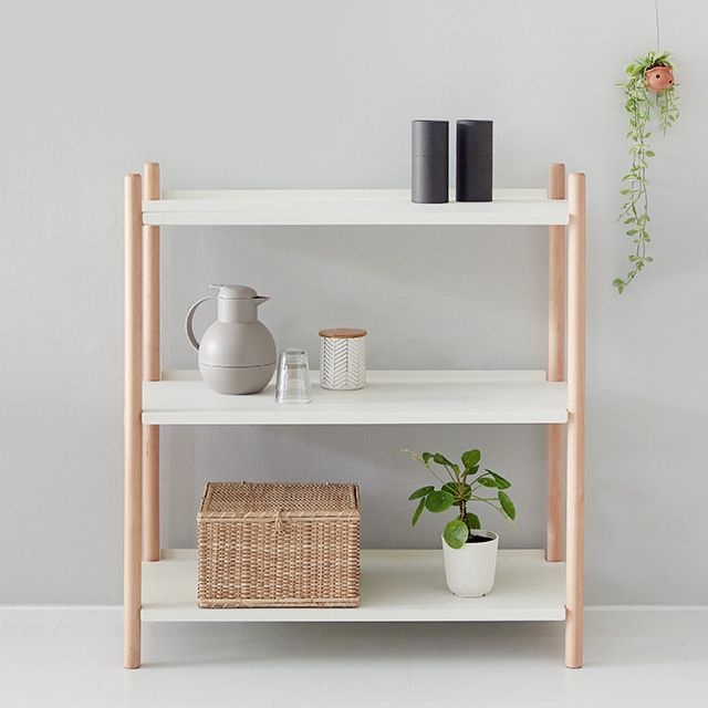 UnKnown GRUET 선반 905 넓은 3단 화이트 6066.7870 당일발송