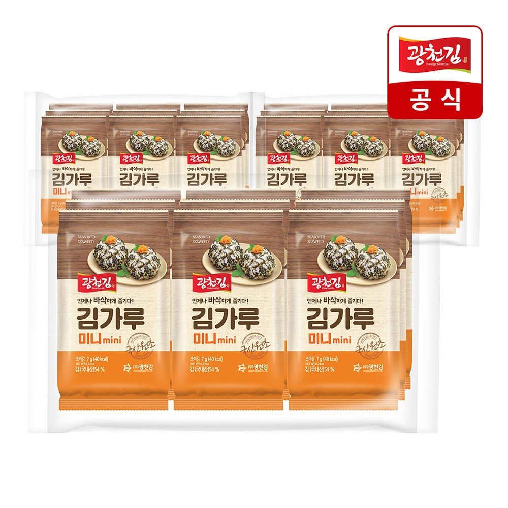 [롯데온] 광천김 김가루 도시락김 7g 27봉 (12,710원/무료)