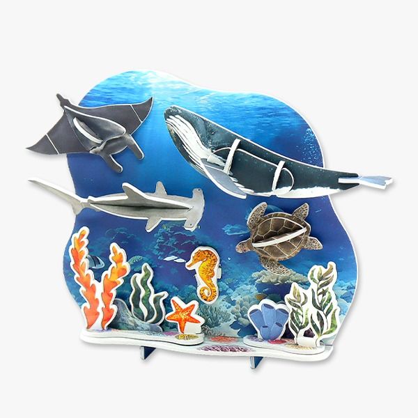 모또퍼즐 모또 환경교육 멸종위기 동물 바다 3D입체퍼즐