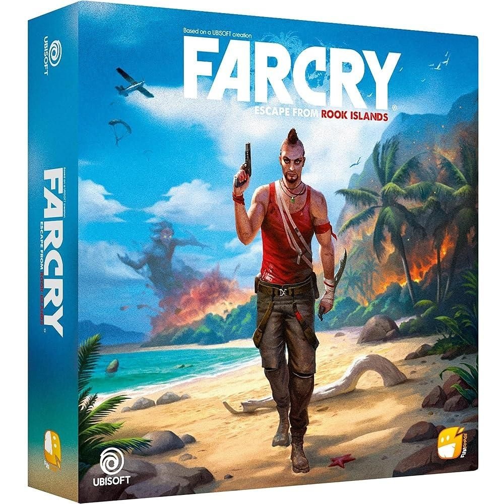 Funforge [해외] Funforge Far Cry 협동 전투 전략 보드 게임 - 솔로 및 멀티 플레이어 시나리오로 루크 아일랜드에서 탈출, 만 14세 이