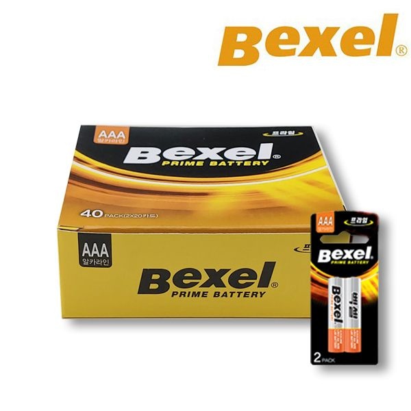 벡셀 BEXEL AAA (LR03)알카라인 건전지 카드형 / 20개입(40알)