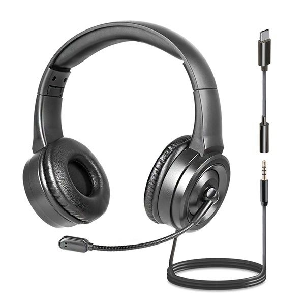 COSY 헤드셋 볼드 접이식 마이크 헤드셋 HS2190 C타입 젠더 포함