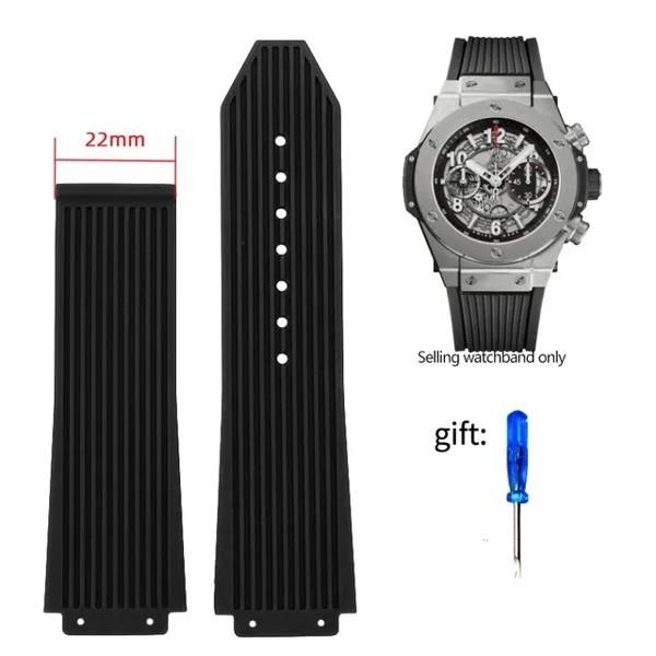 러버밴드 우레탄시계줄 러버스트랩 남성용 고무 시계 밴드 HUBLOT BIG BANG 스트랩 실리콘 방수