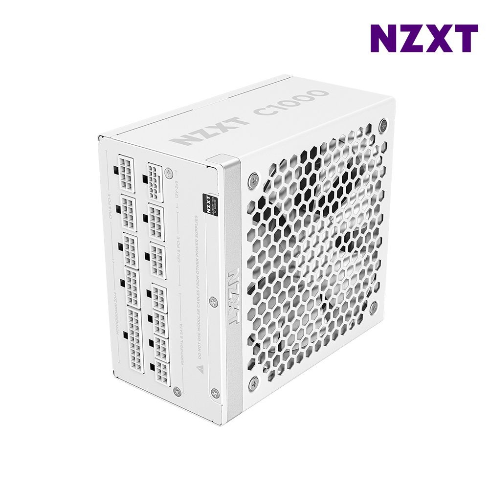 NZXT C1000 80PLUS 골드 풀모듈러 ATX3.1 화이트 파워 파워서플라이