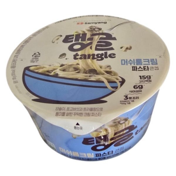탱글 큰컵 단백질파스타 3종 9입 머쉬룸크림 청크토마토 갈릭오일