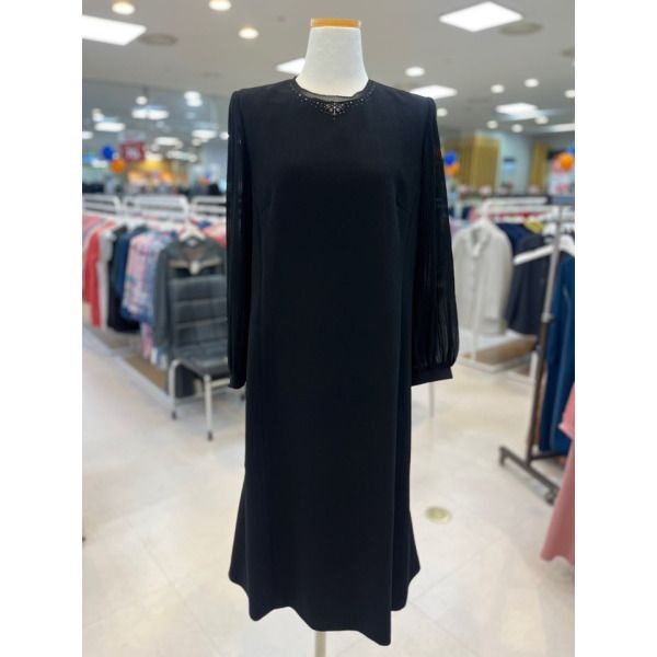 상세페이지 참조 [벨리시앙 (패플)] [벨리시앙]소매 시스루 A라인 원피스 OP3102