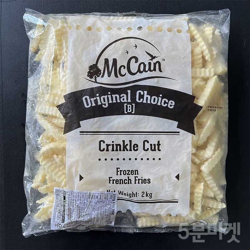 5분마켓 맥케인 오리지날초이스 크링클컷 감자튀김 2kg
