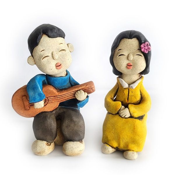 통기타 인형세트 (2P) 인형 전통인형 한국인형 외국인선물 한류 선물세트