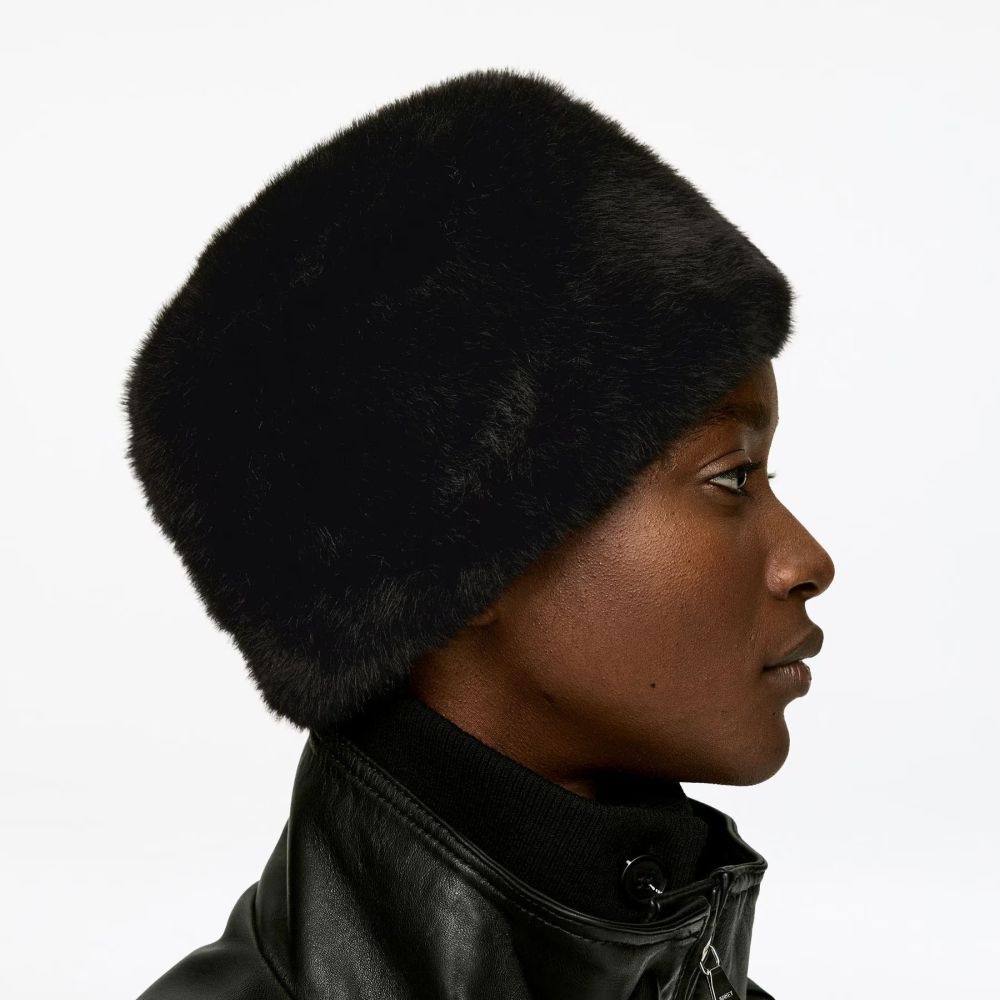 [해외] 아르켓 폭스 퍼 털 햇 모자 ARKET Faux Fur Hat Black