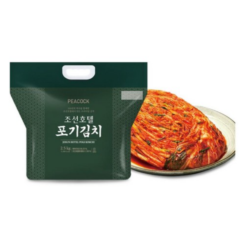 피코크 조선호텔 프리미엄 배추김치 포기김치 2.5kg 깊은맛 김장김치
