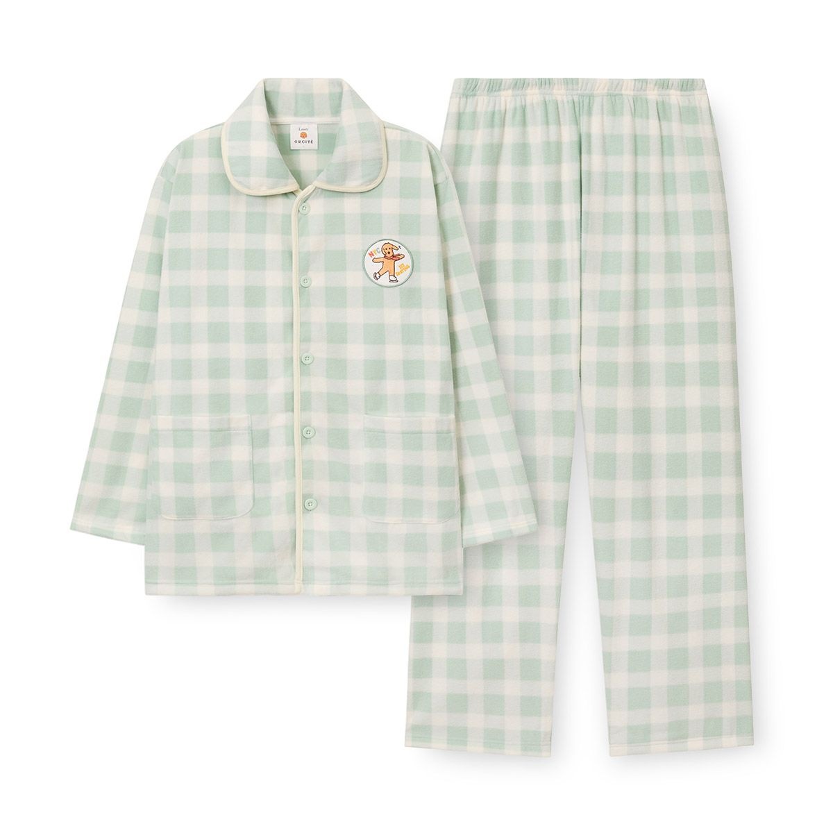 [롯데백화점] 오르시떼 남성 G052 플러쉬헤븐 긴소매 파자마 세트 OR25WMGEG052