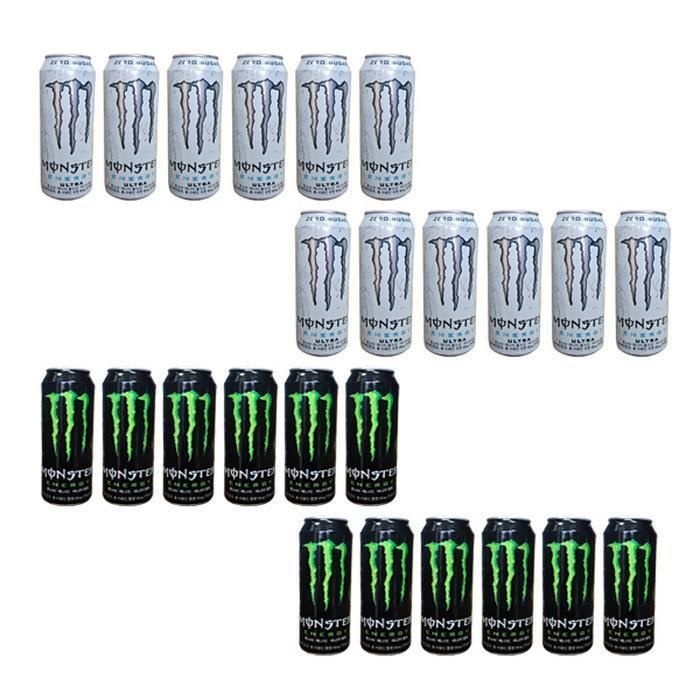 [패션플러스][코카콜라]무료배송 몬스터 에너지음료 오리지날(그린) 울트라(흰색) 반반 500ml 24개 (43378684)