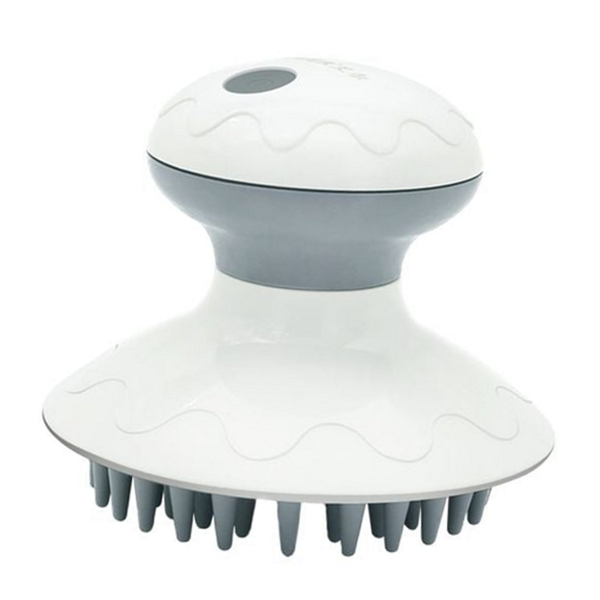 무선 전동 두피 마사지기 방수 실리콘 두피 마사지기 진동 모발