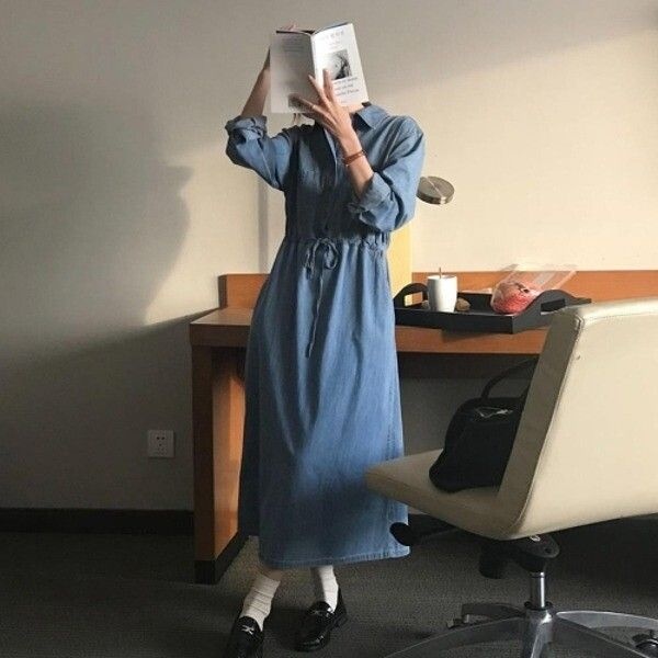 [신상오픈런] |CHO40EE|티뮤런 가을 청 여성 데일리 심플 원피스 베이직 미니멀_18171179_597559