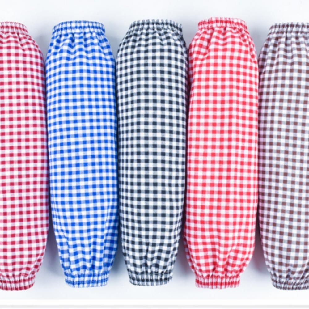 면팔토시 작업용 사무용 토시 운전 컬러풀 체크 시보리 밴딩 1쌍