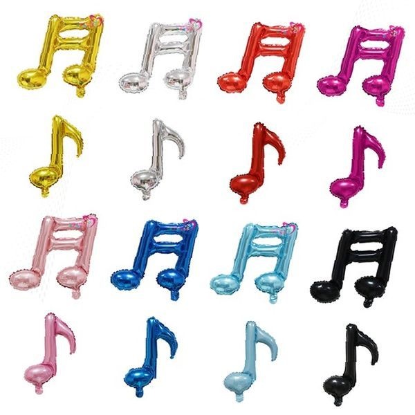 음표 은박풍선 파티 장식 음악 수업 콩쿨 축하 예체능 발표회 피아노 리코더 악보 예술학교 재능