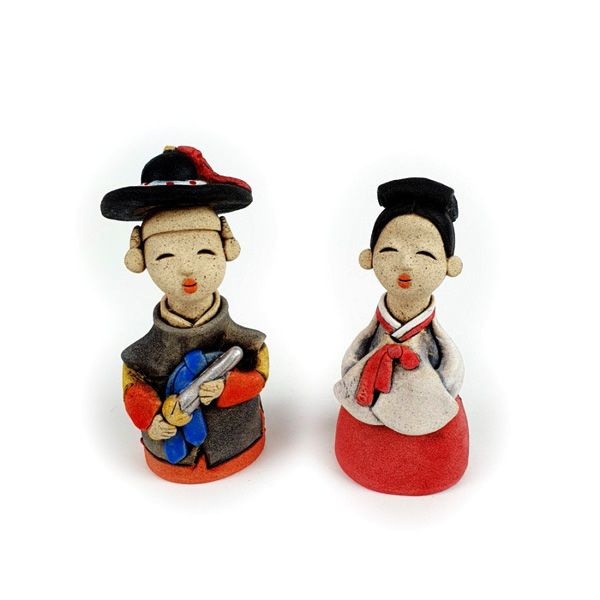 전통 장금이 인형세트 소 (2P) 인형 전통인형 한국인형 외국인선물 한류 선물세트