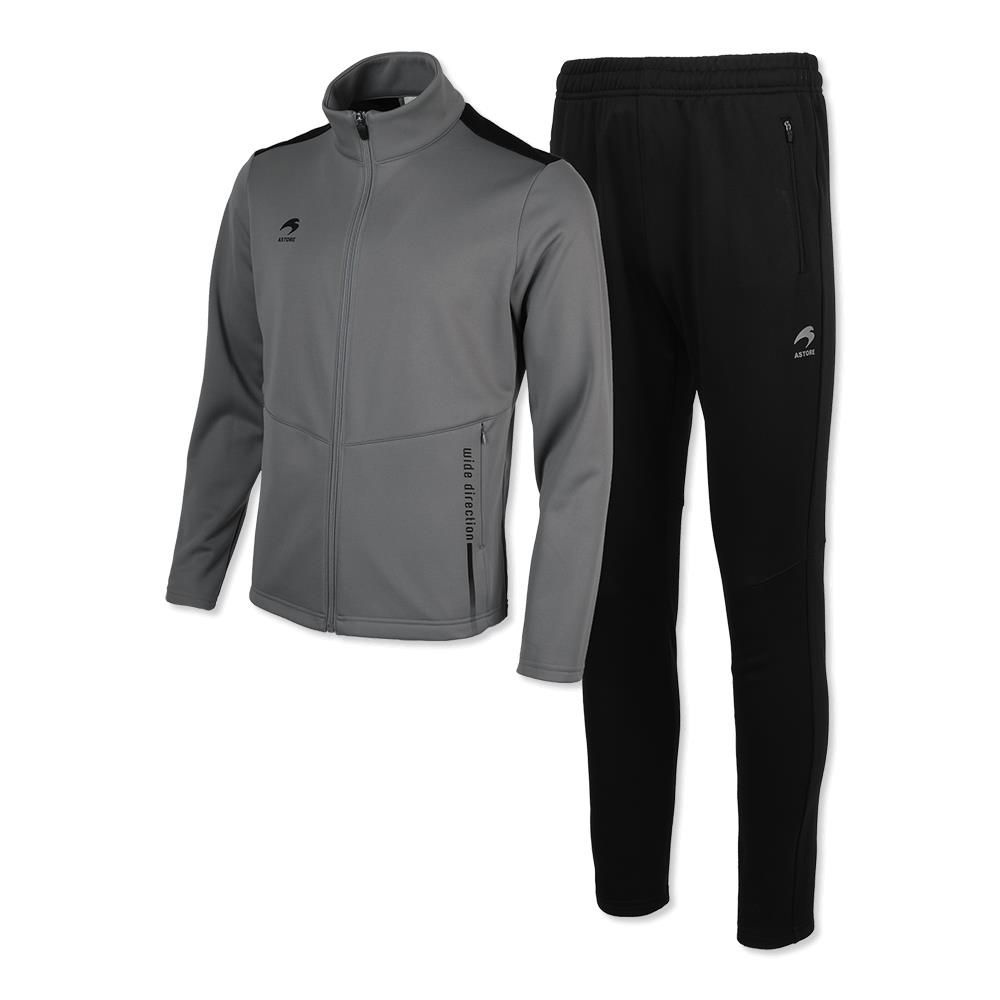 [오늘출발] 아스토레 트레이닝세트 기모 그레이상의+기모검정팬츠 스트릿패션코디 트레이닝복세트 런닝복 아빠선물 헬스복