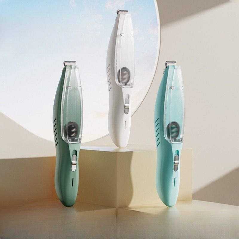 [해외] 강아지 고양이 미용기 전동 발모기 흡입기능 반려동물 털정리 클리퍼