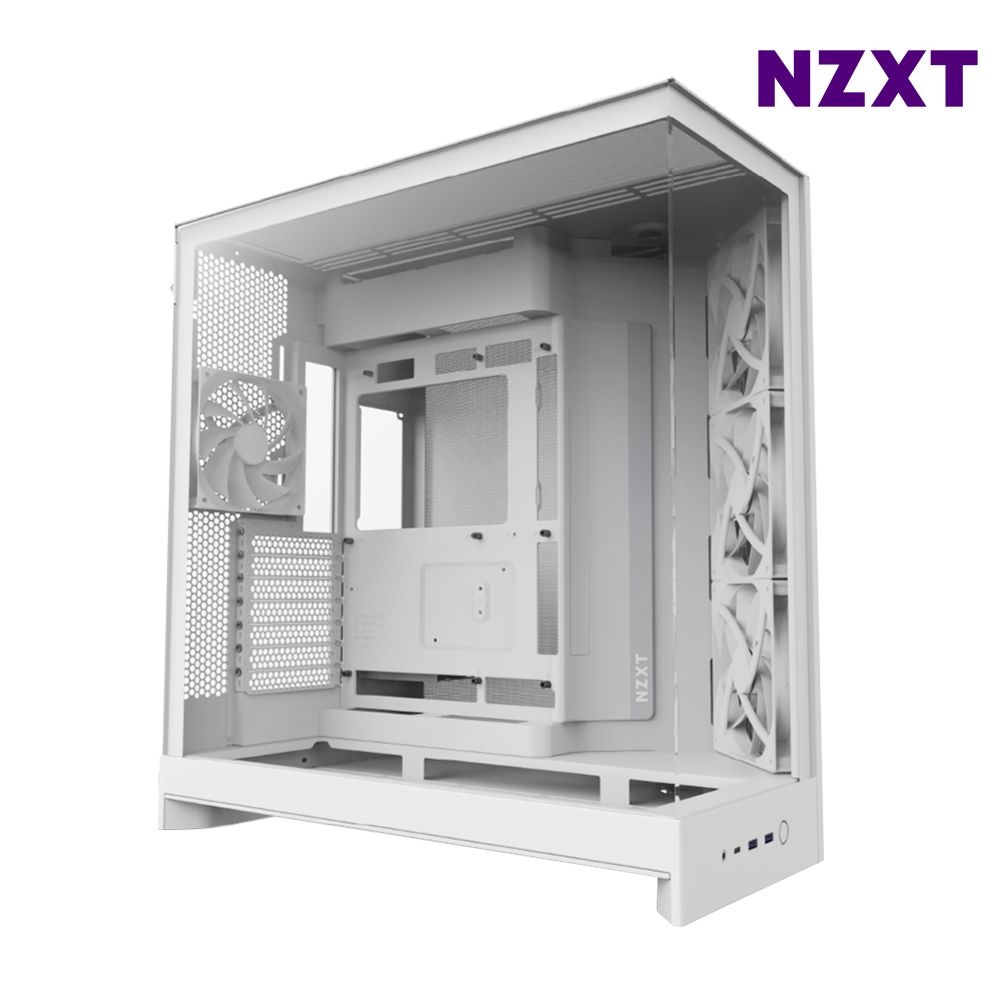 NZXT H9 FLOW V2 화이트 미들타워케이스 PC케이스