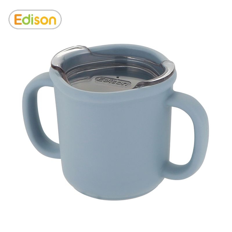 [온세일]에디슨 실리콘 트레이닝 양손컵(200ml) (EP1167_블루(200ml))