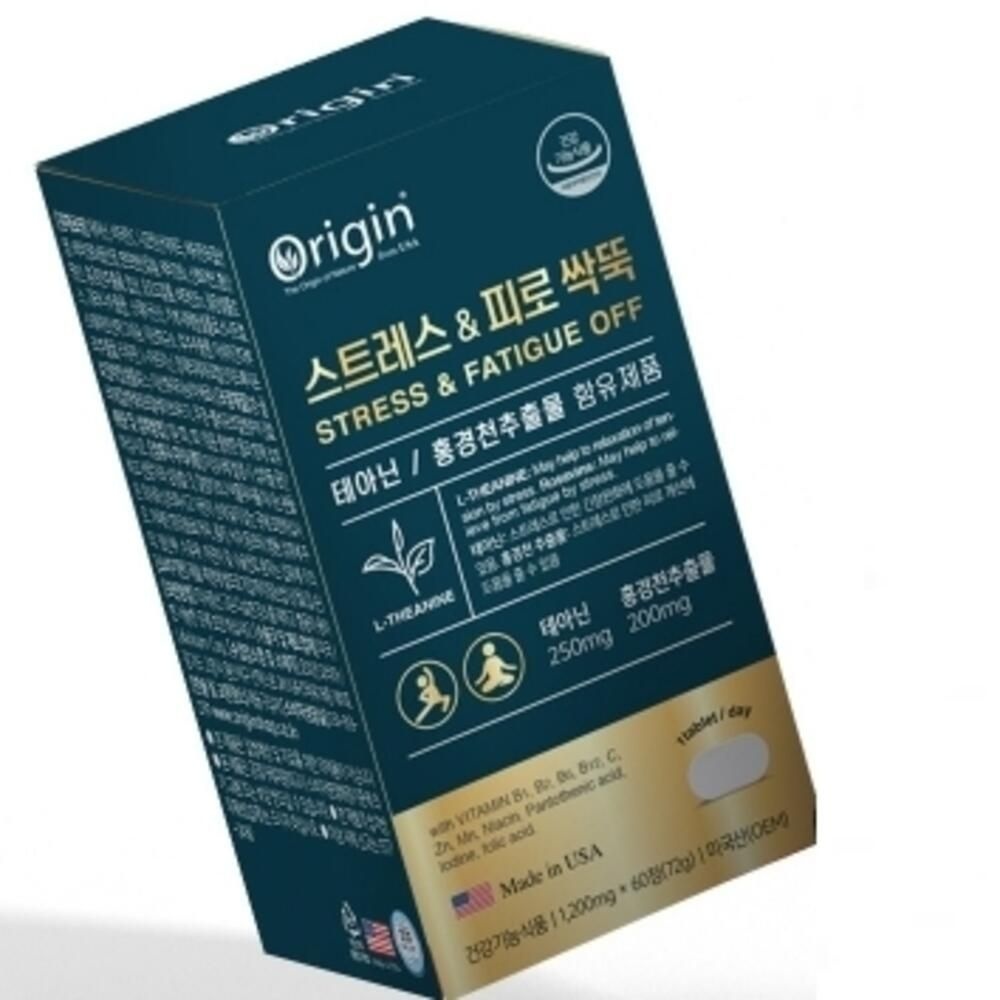 진토샵 스트레스 케어 피로 개선 긴장 완화 테아닌 홍경천 직장인 영양제