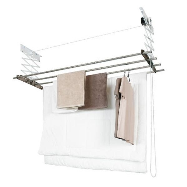 웰렉스 천장 빨래건조대 설치 아파트 베란다 스테인리스 직선봉 반자동 CH4180