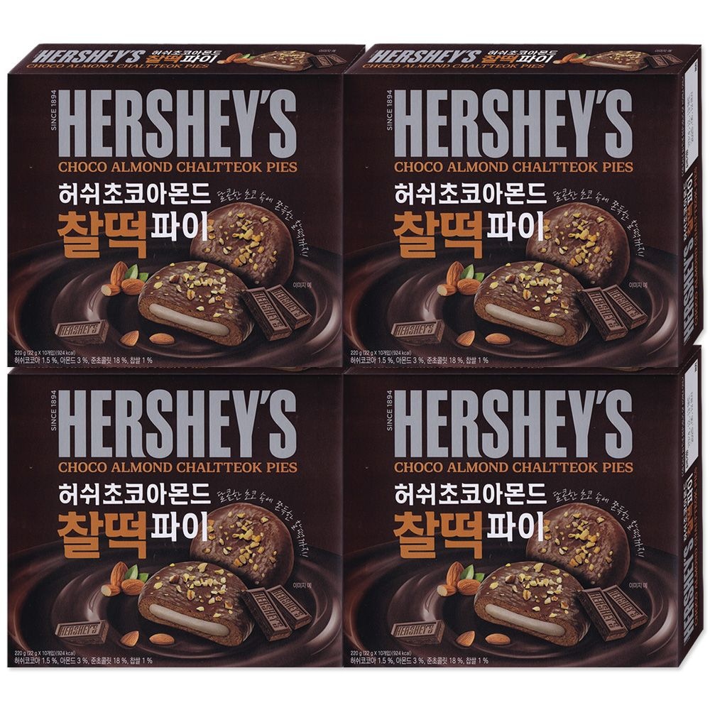 허쉬 초코아몬드 찰떡파이 220gX4개
