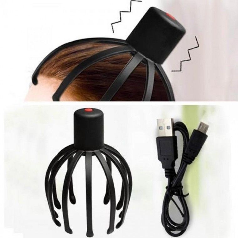 두피 마사지기 머리 음파 진동 안마기 전동 지압기