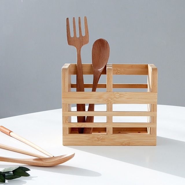 JAWAL 원목수저통 사각 대나무 5012.9737 당일발송