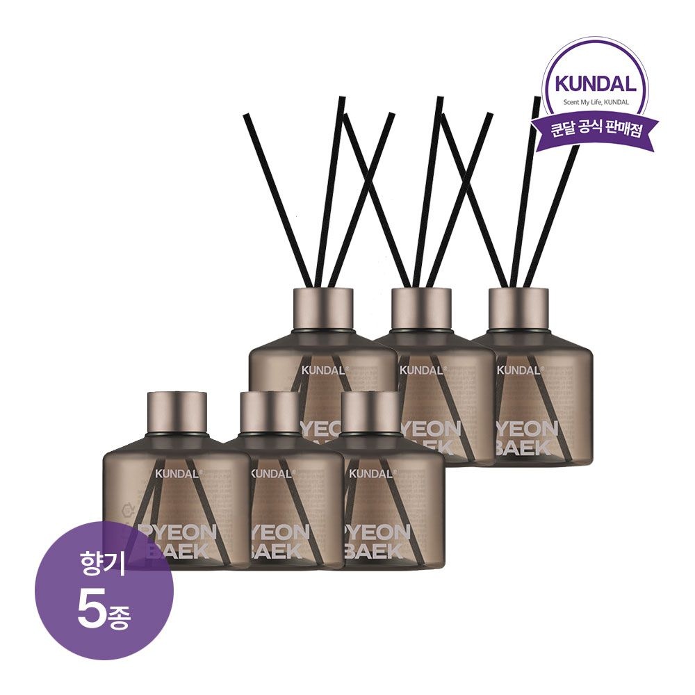 쿤달 퍼퓸 실내용 방향제 디퓨저 아로마 에디션 200ml x6개(향 5종 중 택 1)