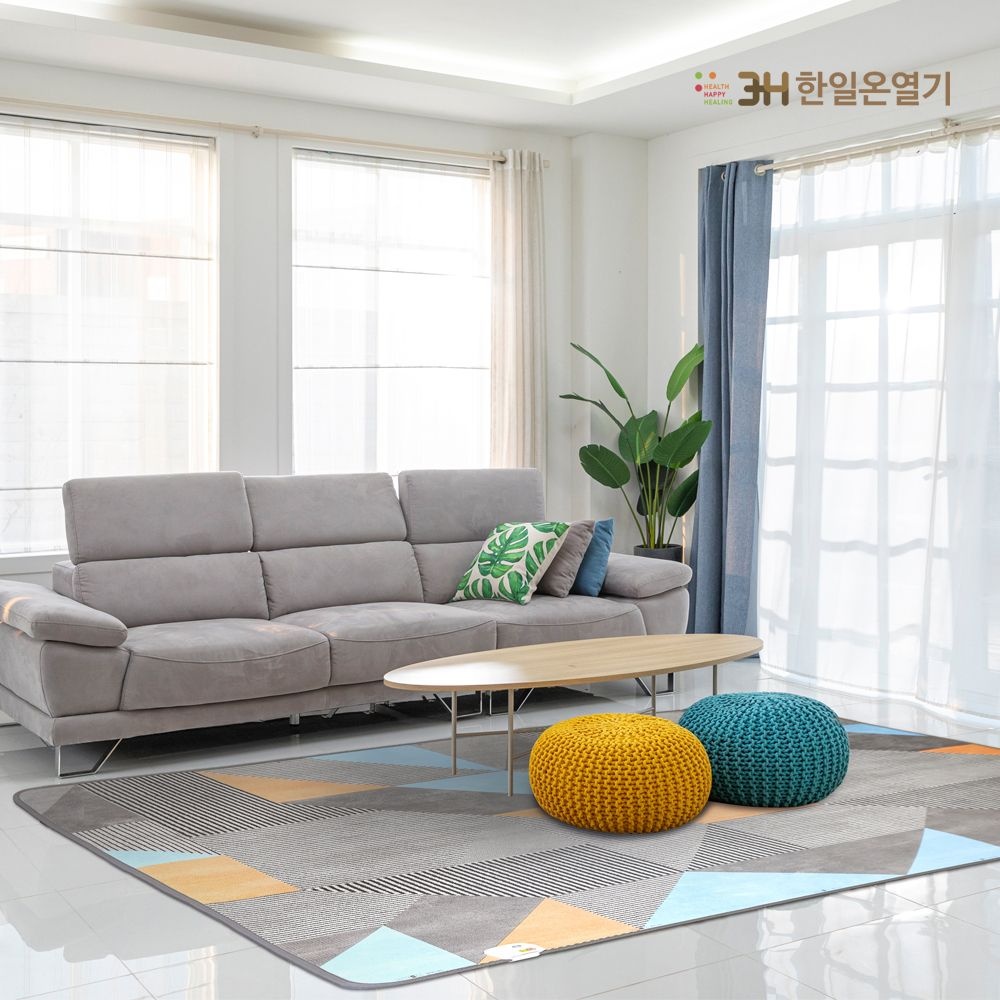 3H한일온열기 5세대 무자계 그래핀 탄소 모노륨 카페트 매트 전기장판 대형 MTS-MO230