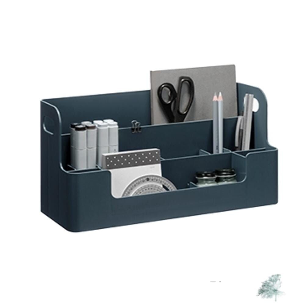 컬러웨이브OEM 별동샤인 데스크 오거나이저 프러시안 블루 데스크정리함 테스크테리어 책상정리함