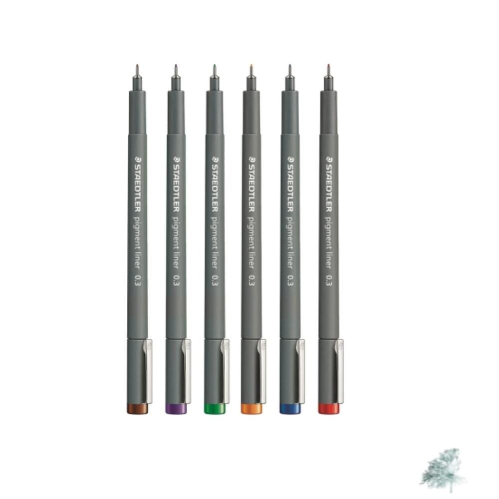 별봄샤인 피그먼트 라이너 308 0.2MM 10개입 스테들러피그먼트라이너 색깔펜 라인펜