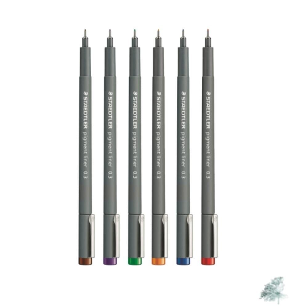 별봄샤인 피그먼트 라이너 308 0.05MM 10개입 드로잉펜 색깔펜 스테들러피그먼트라이너0.05