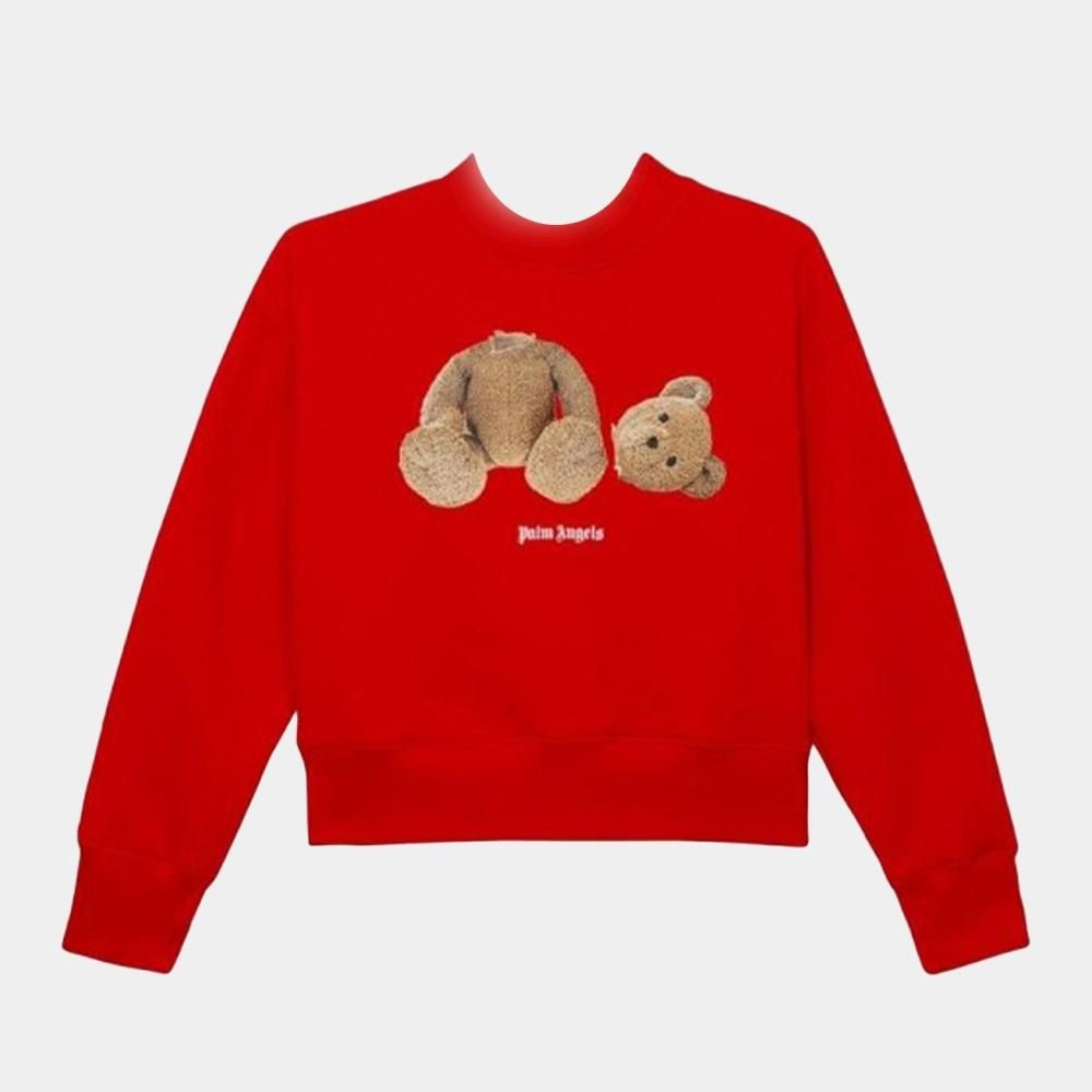 PALM ANGELS 팜엔젤스 키즈 킬더베어 크루넥 맨투맨 레드브라운 PGBA002F21FLE001 2560