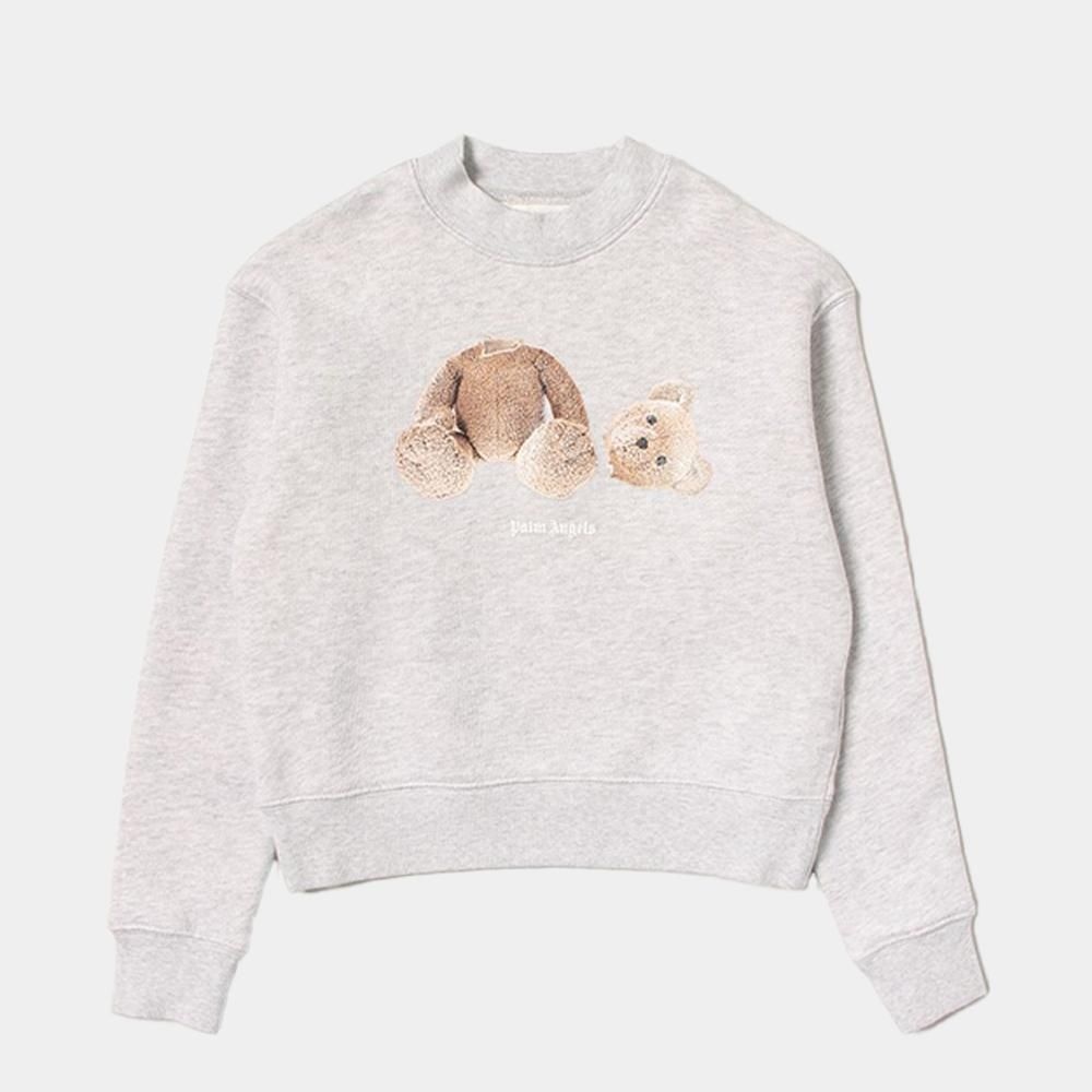 PALM ANGELS 팜엔젤스 키즈 킬더베어 크루넥 맨투맨 미디엄그레이 PBBA001F21FLE001 0660