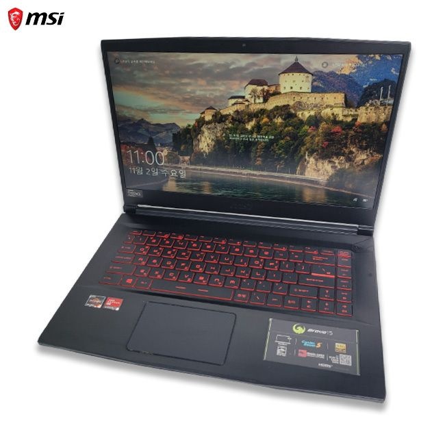 [리퍼 중고] MSI i7 8TH RAM 16GB GTX 1050Ti 1.5TB 15.6인치 노트북