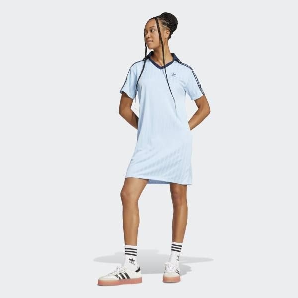 UnKnown 아디다스 ADIDAS [여성] 아디컬러 풋볼 자카드 브이넥 드레스 (JD5879) 아디다... 379980