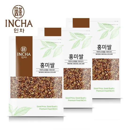 [인차]국산 홍미쌀 적미 붉은 잡곡 3kg (1kgx3개) : 롯데ON