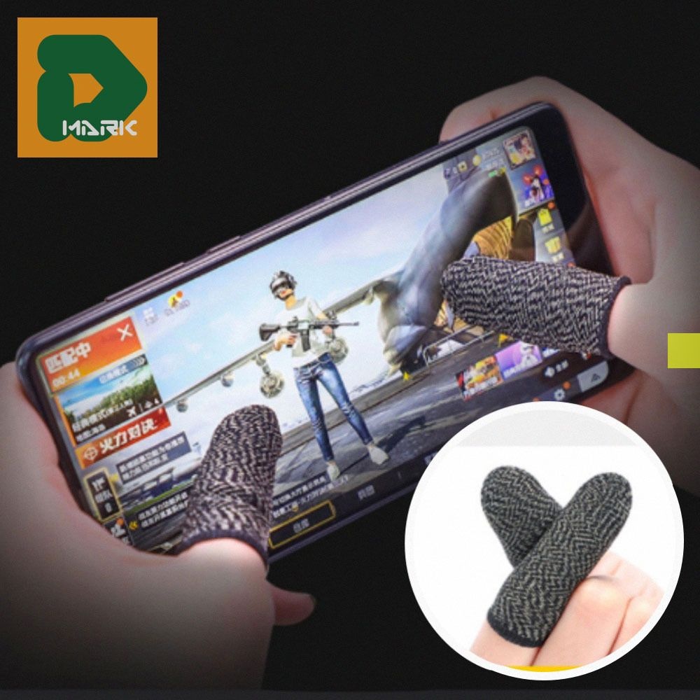 게이밍 손가락골무 2p 게임 슬리브 스크린 모바일 터치 핑거 방지 땀 반응 컨트롤 조작 배그 배틀그라운드